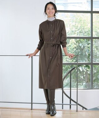 洗える・UVケア】ギャバストレッチ ワンピース / J.PRESS LADIES