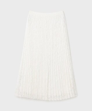 GRACE CONTINENTAL レースプリーツスカート ホワイト