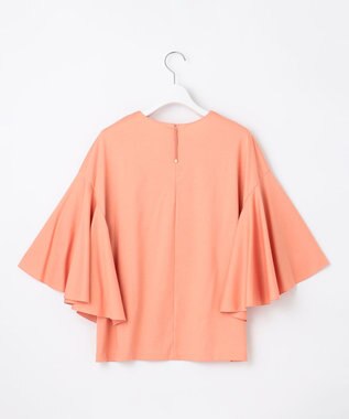 自由区 【Premium Collection】フレアスリーブスムースジャージー カットソー コーラル