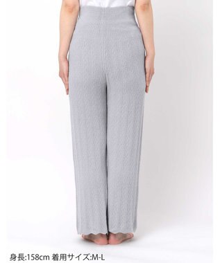 une nana cool とろみ素材がここちよいハラマキ付きロングボトム　ｍｏｉ　ｒｏｏｍ（モアルーム） グレー