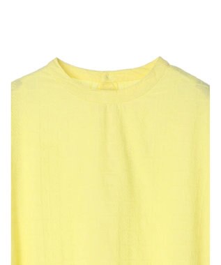 Green Parks Ｉ　ＳＥＴ２点　刺繍７分袖ブラウス＋タンクトップ Yellow