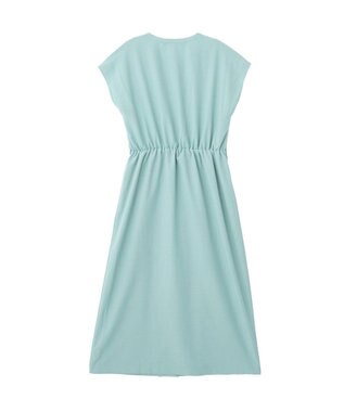 YECCA VECCA リネンライクスキッパーワンピース Green