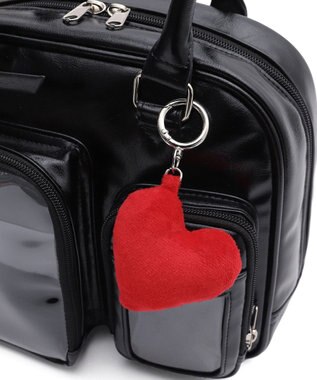 WEGO 【痛バ＆推し活グッズ】きらふわぬい痛ボストンバッグ ブラック