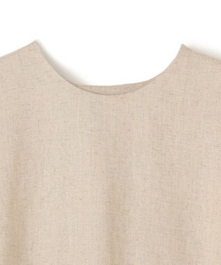 BEIGE， CAROLE / クルーネックブラウス Sand×Slate