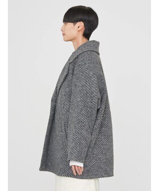 AMERICAN HOLIC ツイードライクコクーンミディコート Gray