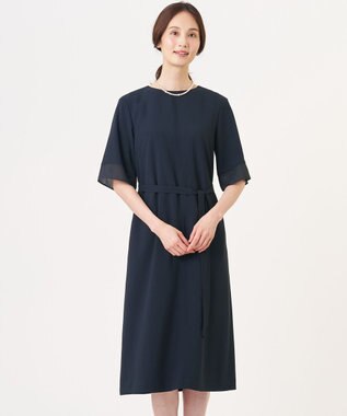 J.PRESS LADIES 【セットアップ対応・人気素材】Light ジョーゼット ワンピース