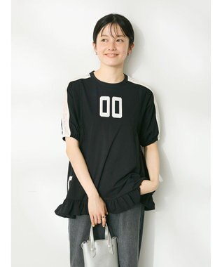 CRAFT STANDARD BOUTIQUE 接触冷感/UVカット/レースライン入りチュニック Black