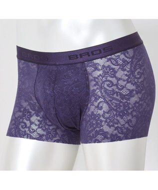WACOAL MEN ボクサーパンツ 「レースボクサー」 通気性 フロント快適グラマラス 前閉じ GT3340 /ブロス バイ ワコールメン パープル