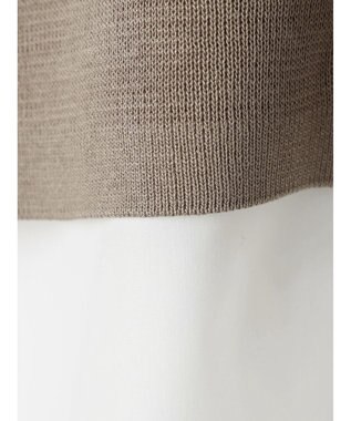 CRAFT STANDARD BOUTIQUE 【洗える】ニットベスト+シャツワンピースSET-B Gray Beige