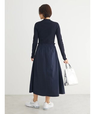 Green Parks ドッキングニットワンピース Navy