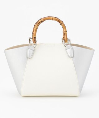 J.PRESS LADIES 【3点セット・A4サイズ収納可】クラシック マトリョーシカ トートバッグ シルバー系