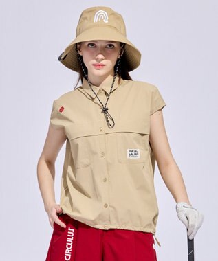 PW CIRCULUS 【すっきり見え袖】【WOMEN】サファリシャツ ゴルフウェア レディース