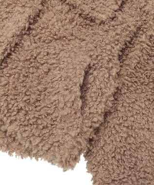 earth music&ecology プードルファーショートブルゾン Brown