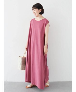 Green Parks ・ＳＵＧＡＲ　ＳＰＯＯＮ【ＣＯＯＬ】タックノースリワンピ Pink