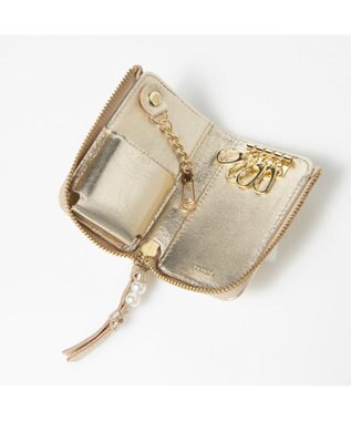 UNBILLION ペルケ perche / シーププリーツスマートキーケース ゴールド