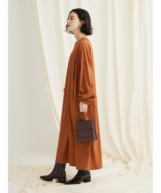 CRAFT STANDARD BOUTIQUE レーヨンデシンドレッシーワンピース Orange