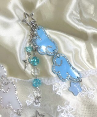 WEGO ANGELビーズセットキーホルダー サックス