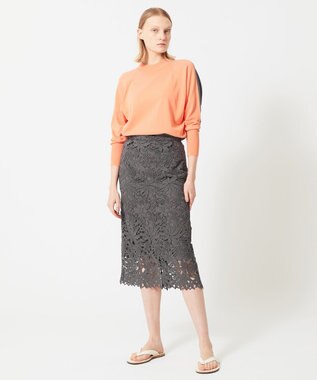 BEIGE， PIERIS / ドルマンスリーブニット Apricot x Slate