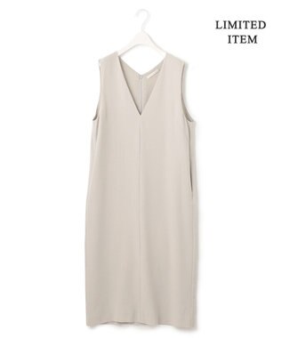 ICB 【WEB限定・洗える】BackSatinGeorgette ジャンパースカートワンピース ベージュ系