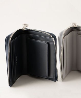 MIYABIYA La quoh with kirakaracho 南蛮七宝アルチザンレザー ミニL字ファスナー財布 瑠璃紺（ネイビー）