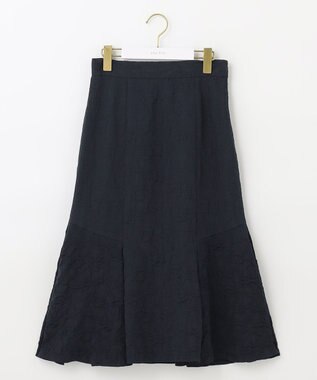 ANY SIS 【洗える】フラワーフクレジャカード スカート ネイビー