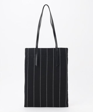 ICB スマートトートバッグ ブラック系ストライプ