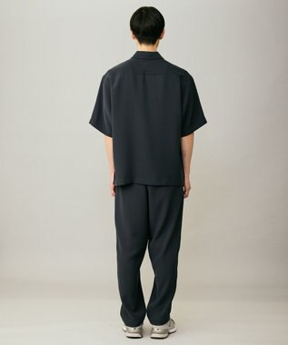 UNFILO MENS ダブルクロス ポロシャツ ブルーグレー