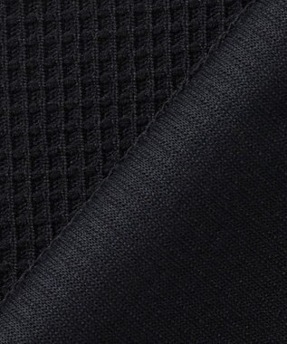 JOSEPH ABBOUD MOUNTAIN 【吸水速乾/通気性】ハイゲージワッフル Ｔシャツ ブラック系