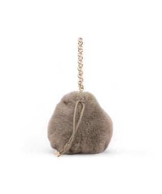 LANVIN en Bleu カレンデ 2WAYハンドバッグ ファーベージュ