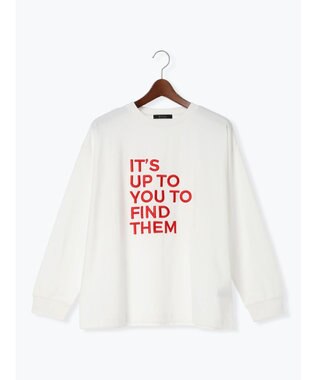 Te chichi エンブロイダリーロゴTシャツ レッド