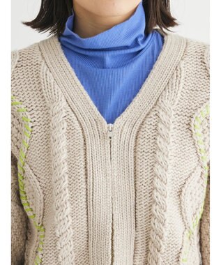 Green Parks ＫＢＦ　ハンドステッチケーブルＺＩＰアウター Light Gray