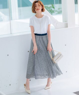 23区 S 【接触冷感/洗える】フレンチスリーブ IT TEE ホワイト系