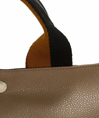 TOPKAPI 【Breath TOPKAPI】SCOTCH GRAIN スコッチグレイン プレーン 2トーンテープ ハンドル トートバッグ S カーキブラウン