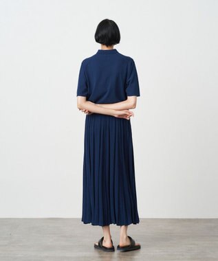 ATON RECYCLED FRESCA COTTON | ポロシャツ NAVY