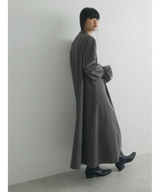 Green Parks armonia．ピンタックワンピース Charcoal Gray