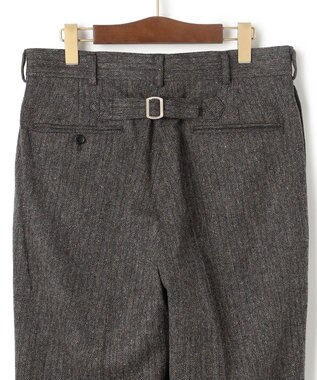 J.PRESS MEN 【J.PRESS ORIGINALS】Lambs Tweed New Piped Stem Slacks / Big Back Belt / Japan Made グレー系1
