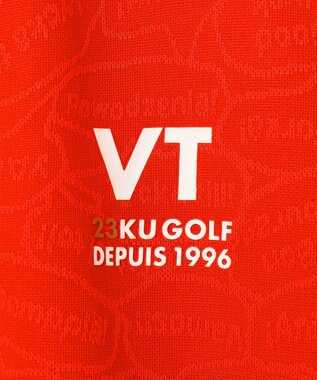 23区GOLF 【MEN】【吸水速乾/UVケア】ＹＥＬＬ柄ジャガード ポロシャツ オレンジ系