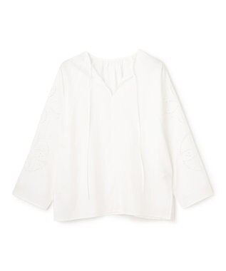 UNFILO L エンブロイダリー ブラウス オフ