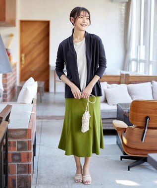 Tiaclasse 【新色追加・UVケア・接触冷感】“やみつき”着ながしロングカットソーカーデ ネイビー