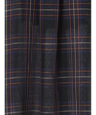 Te chichi チェックフリルブラウス ネイビー