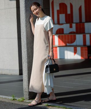 【接触冷感・速乾・UVカット・洗える】スイートクール キャミワンピース