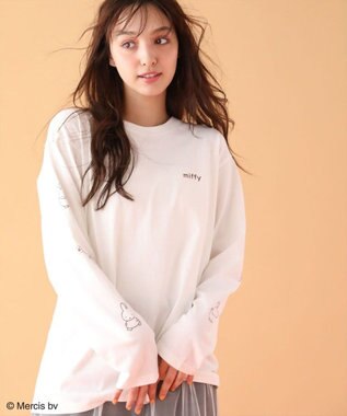 Green Parks Ｍｉｆｆｙ／袖プリントロンＴ Off White