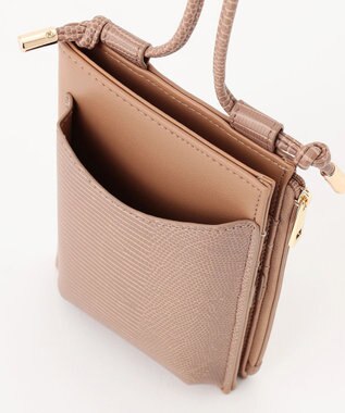 ANY ウォレットスマートフォンポシェット キャメル