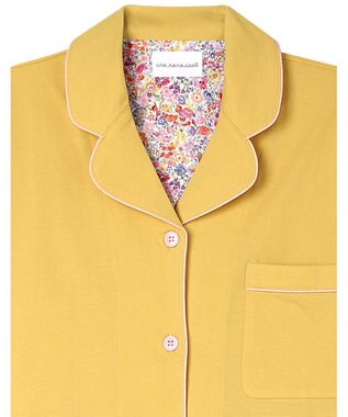 une nana cool 【綿100％】40ハイゲージ天竺半袖パジャマ MADE WITH LIBERTY FABRIC CR