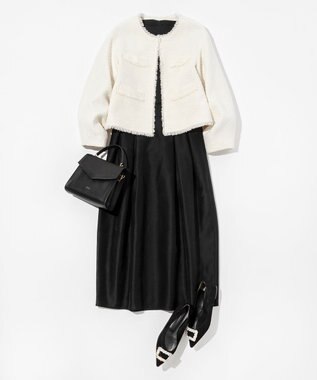 uncrave 【手洗い可】シャイニー シアー コクーンスカート（uncrave STANDARD） ブラック