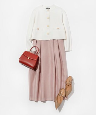 uncrave 【手洗い可】シャイニー シアー コクーンスカート（uncrave STANDARD） ピンク