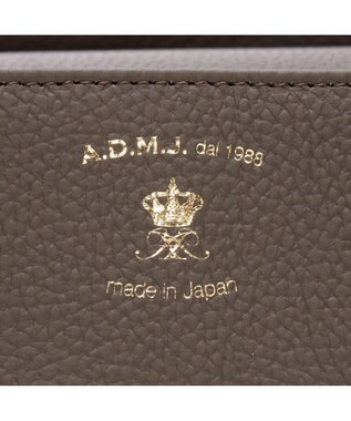 A.D.M.J. 【牛革】ミニトートバッグ　（Dカン付き） ベニケシネズミ