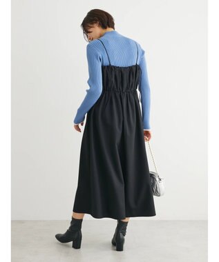 Green Parks ・ＥＬＥＮＣＡＲＥ　ＤＵＥ　ギャザーキャミワンピース Black