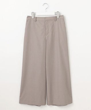 J.PRESS LADIES L 【洗える】ソフトシャンブレー クロップド パンツ モカ系