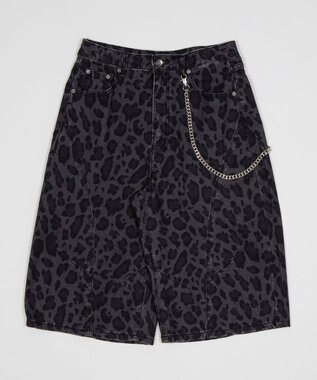 WEGO 【SMLサイズ展開】チェーン付きバルーンショーツ デニムインディゴ